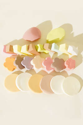 25'li Şekilli Makyaj Süngeri Asorti - Makyaj Aksesuarları