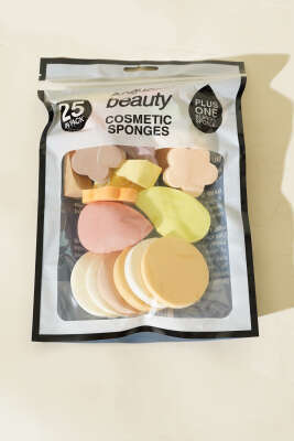 25'li Şekilli Makyaj Süngeri Asorti - Makyaj Aksesuarları