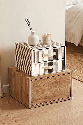 2'li Çekmece Düzenleyici Gri 