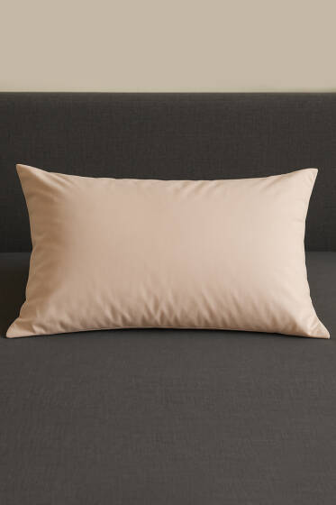 2'li Polycotton Yastık Kılıfı Bej - Yastık Kılıfı