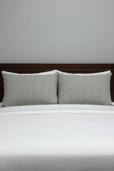 2'li Polycotton Yastık Kılıfı Füme - Yastık Kılıfı
