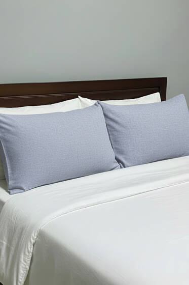 2'li Polycotton Yastık Kılıfı Mavi - Yastık Kılıfı