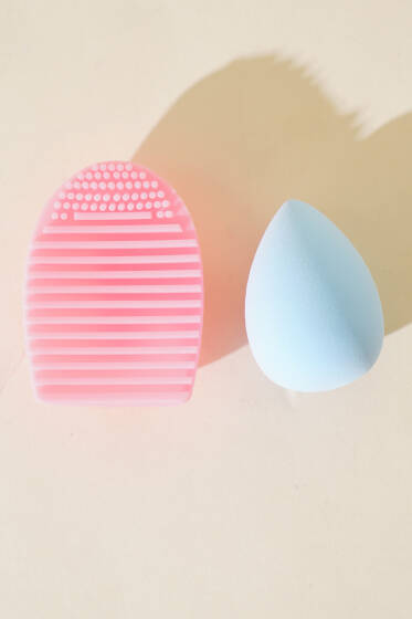 2'li Silikon Temizleme Fırçalı Sünger Seti Asorti 1 - Makyaj Aksesuarları