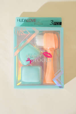 2'li Süngerli + Yüz Temizleme Fırçası Yavru Ağzı - Yılın Fırsatı