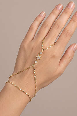 3 Yıldızlı Şahmeran Bileklik Gold 