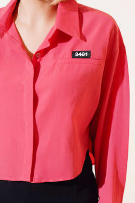 3401 Kısa Gömlek Gül Kurusu - Kadın Giyim Modelleri