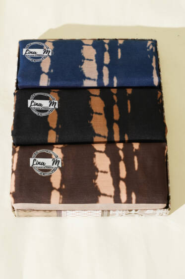 3'Batik Akış Çizgili Soft Şal Seti Asorti - Desenli Şal Seti