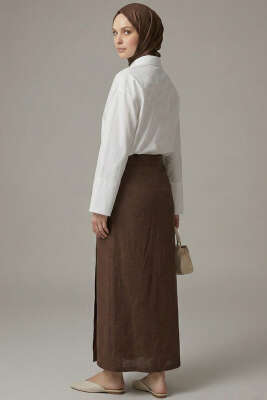 3D Çiçek Aplikeli Gömlek Ekru - Günün Kombini