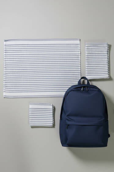 3'lü Beslenme Örtüsü Lacivert - Mutfak Havlusu