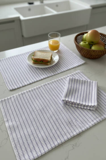 3'lü Beslenme Örtüsü Lila - HAVLU TAKIMLARI