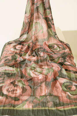 3'lü Çiçek Desenli Bambu Kraş Şal Seti Asorti 1 - Desenli Şal Seti