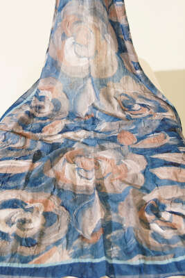 3'lü Çiçek Desenli Bambu Kraş Şal Seti Asorti 1 - Desenli Şal Seti