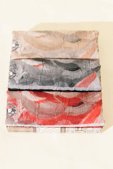 3'lü Çiçek Desenli Bambu Kraş Şal Seti Asorti 2 - Desenli Şal Seti