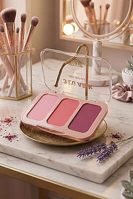 3'lü Doğal Işıltı Bitişli Allık 01 - NEW WELL