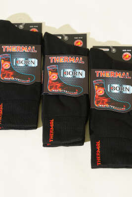 3'lü Erkek Thermal Soket Çorap Siyah - ERKEK ÇORAP