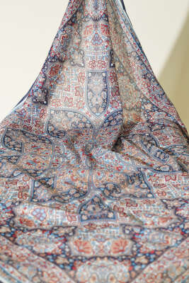 3'lü Etnik Desenli Şerit Geçişli Eşarp Seti Asorti - Desenli Şal Seti