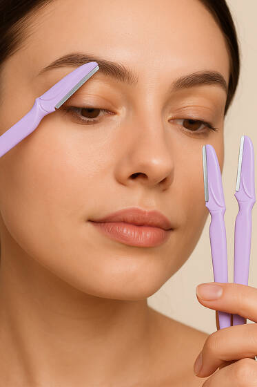 3'lü Kaş Usturası Seti Asorti - Makyaj Aksesuarları