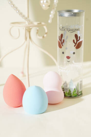 3'lü Kutulu Makyaj Süngeri Asorti - Makyaj Aksesuarları