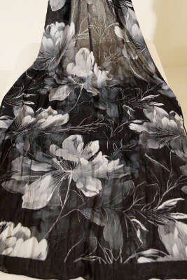 3'lü Lilyum Desen Bambu Kraş Şal Seti Asorti - Desenli Şal Seti