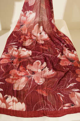 3'lü Lilyum Desen Bambu Kraş Şal Seti Asorti - Desenli Şal Seti