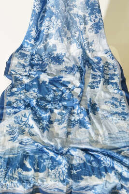 3'lü Manzara Desen Bambu Kraş Şal Seti Asorti 1 - Desenli Şal Seti