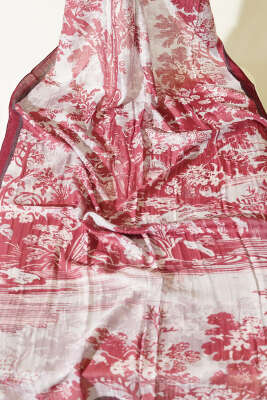 3'lü Manzara Desen Bambu Kraş Şal Seti Asorti 1 - Desenli Şal Seti