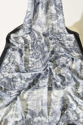 3'lü Manzara Desen Bambu Kraş Şal Seti Asorti 2 - Desenli Şal Seti