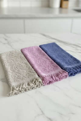 3'lü Mutfak Havlu Seti Asorti 7 