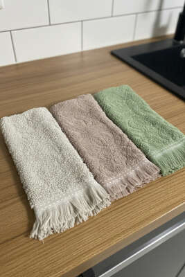 3'lü Mutfak Havlu Seti Asorti 9 