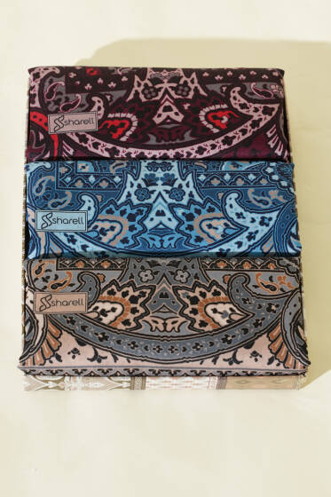 3'lü Paisley Motif Soft Şal Seti Asorti 1 - Günün Seçilenleri