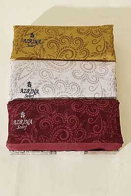 3'lü Paisley Motifli Soft Şal Seti Asorti - ASSE BONE