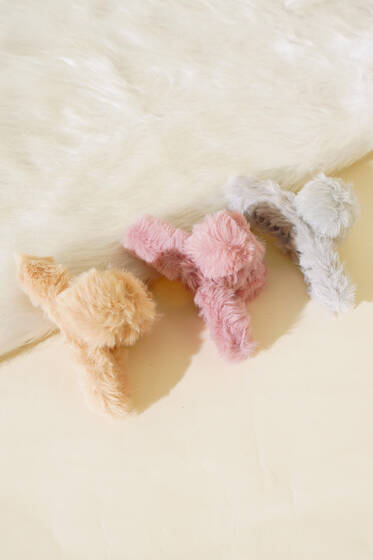 3'lü Peluş Mandal Toka Asorti 1 - Toka