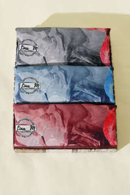 3'lü Retro Daisy Şal Seti Asorti 1 