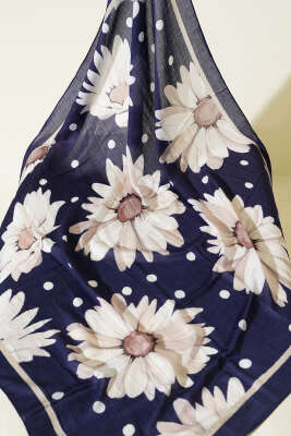 3'lü Soft Floral Baskılı Pamuklu Eşarp Seti Asorti - Eşarp Seti