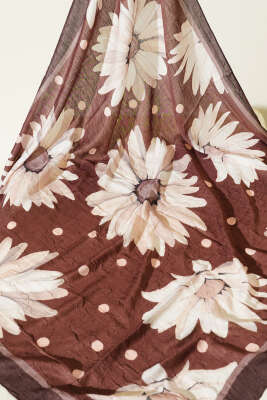 3'lü Soft Floral Baskılı Pamuklu Eşarp Seti Asorti - Eşarp Seti