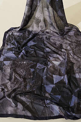 3'lü Üçgen Desen Bambu Kraş Şal Seti Asorti - Desenli Şal Seti