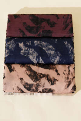 3'lü Zebra Desen Şal Seti Asorti - TEGOE