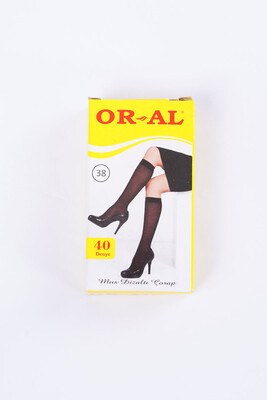 40 Den Mus Bronz Diz Altı Çorap - Thumbnail