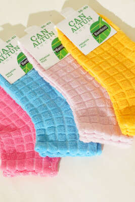 4'lü Kadın Havlu Patik Çorap Asorti 2 - Babet / Patik Çorap