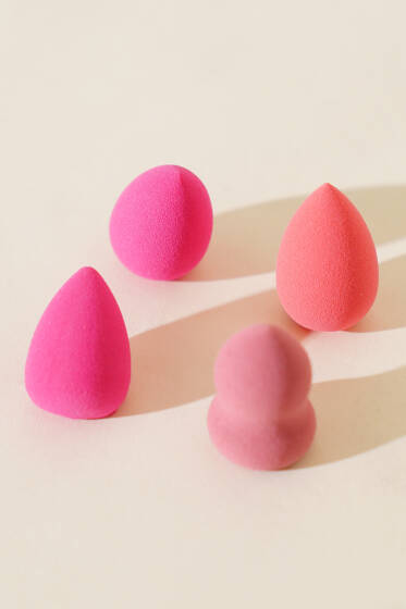 4'lü Mini Armut Makyaj Sünger Seti Asorti 1 - Makyaj Aksesuarları