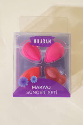 4'lü Mini Armut Makyaj Sünger Seti Asorti 1 - Makyaj Aksesuarları