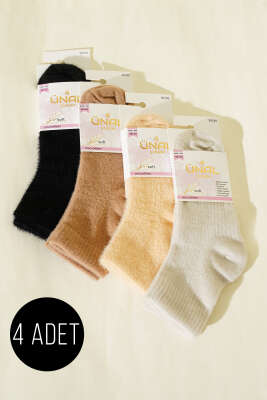 4'lü Paket Kadın Peluş Çorap Seti Asorti 1 - ÜNAL ÇORAP