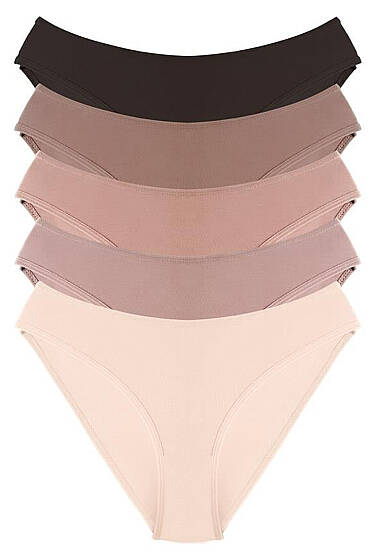 5'li Basic Bikini Külot Renkli 1 - Slip Külot