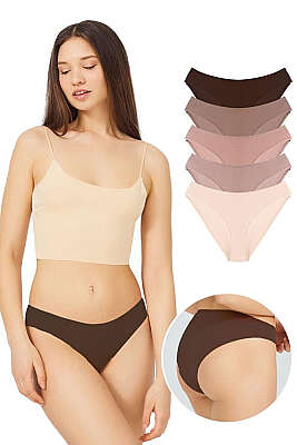 5'li Basic Bikini Külot Renkli 1 - Slip Külot