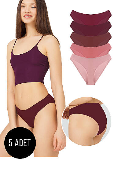 5'li Basic Bikini Külot Renkli 2 - Slip Külot
