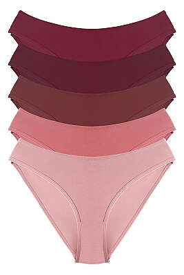 5'li Basic Bikini Külot Renkli 2 - Slip Külot