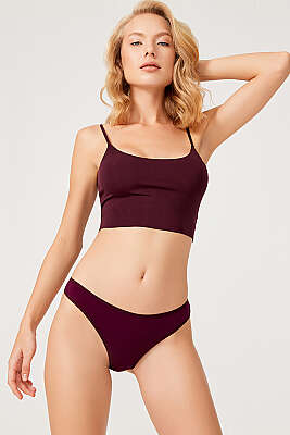 5'li Basic Tanga Külot Renkli 6 - Slip Külot