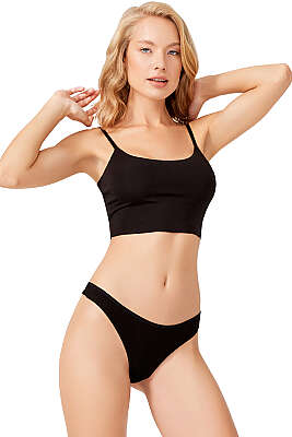 5'li Basic Tanga Külot Renkli 6 - Slip Külot