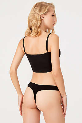 5'li Basic Tanga Külot Renkli 6 - Slip Külot