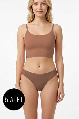 5'li Bikini Külot - Renkli 1 - String Külot